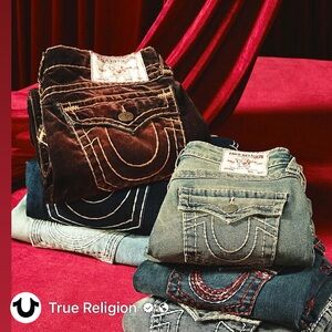 True Religion Men’s  Denim Jean Shorts in Light Blue